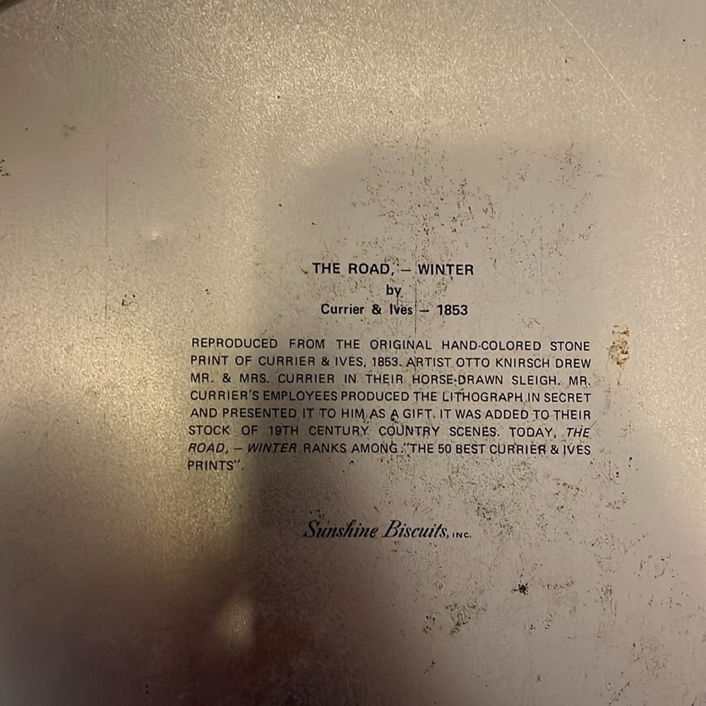 Vintage cookie tin. Sunshine Biscuits - Picture 7 of 8